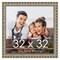 32x32 Museum-Quality Picture Frame with UV-Resistant Acrylic & Acid-Free Backing, Available in 4 Finishes - Gold, Silver, Bronze, and Black